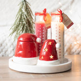 Santa Hat Incense Cone And Tealight Ceramic Burner