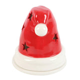 Santa Hat Incense Cone And Tealight Ceramic Burner