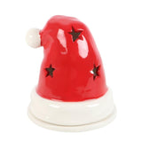 Santa Hat Incense Cone And Tealight Ceramic Burner