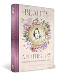 Book titled 'The Beauty Apothecary' with decorative cover on a white background