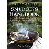 Book cover of 'The Complete Smudging Handbook' with a smudging ceremony depicted.