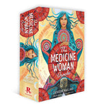 The Medicine Woman Oracle card set packaging with colorful design and text.