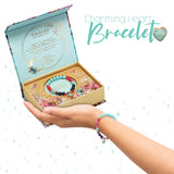 LISA POLLOCK - Heart Shaped Crystal Bracelet Gift Set - Turquoise