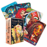 Venus Rising Oracle cards with colorful illustrations on a white background