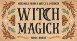 Book cover of 'Witch Magick' by Fiona Horne with decorative elements and text.