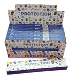 Box of New Moon Protection incense sticks with colorful packaging