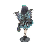 Decorative figurine of a fairy with butterfly wings on a white background