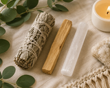 House Cleansing Pack | White Sage, Palo Santo & Selenite Gift Set