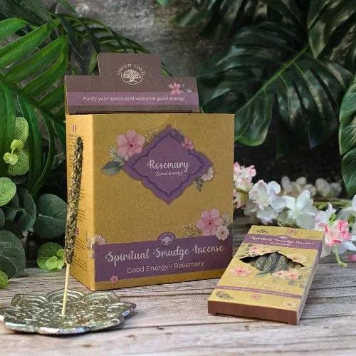 Rosemary for Good Energy Smudge Incense 8 Short Sticks