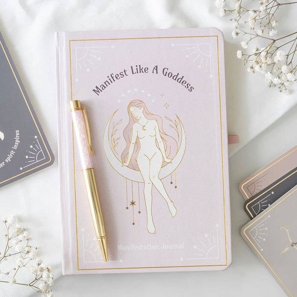 Manifest Like a Goddess Journal with Crystal Pen
