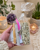 House Cleansing Pack | White Sage, Palo Santo & Selenite Gift Set
