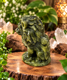 Jade Lion Crystal Carving