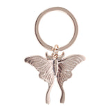 Luna Moth Metal Keyring