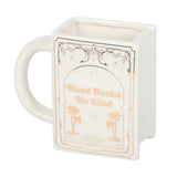 Read Books Be Kind - White Book Shaped Mug