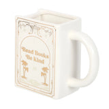 Read Books Be Kind - White Book Shaped Mug