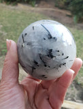 Tourmalinated Quartz Sphere 7cm