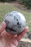 Tourmalinated Quartz Sphere 7cm