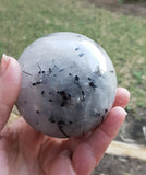 Tourmalinated Quartz Sphere 7cm
