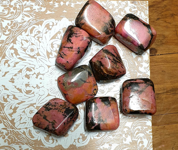 Rhodonite Tumble Stone - Large