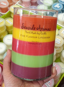 XLarge soy wax candle, five fragrances