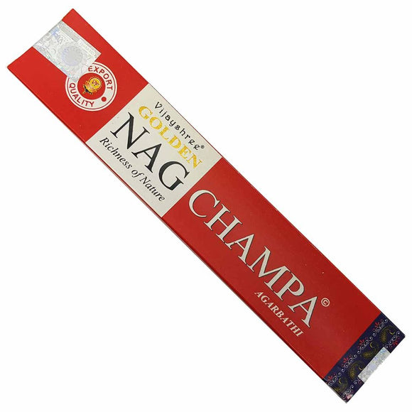 GOLDEN NAG - Nag Champa Incense Sticks 15gms