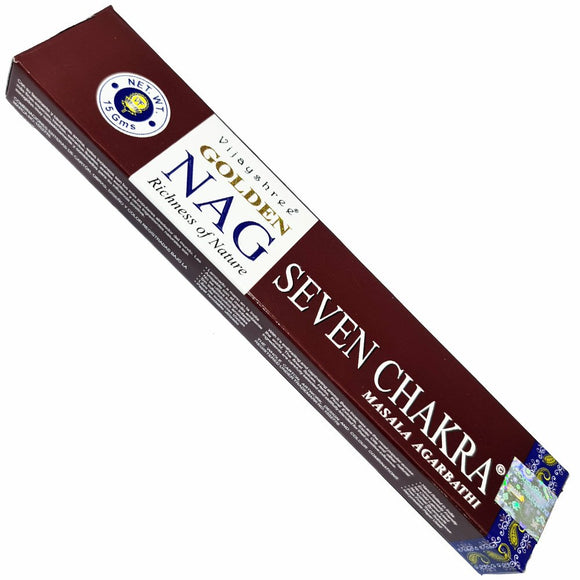 GOLDEN NAG - Seven Chakra Incense Sticks 15gms