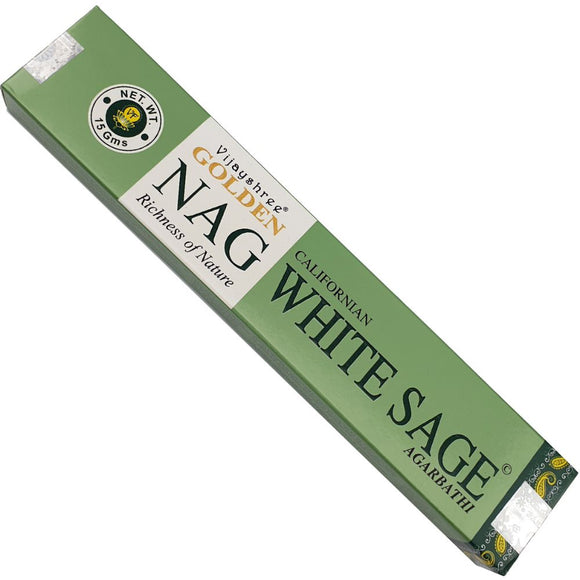 GOLDEN NAG - Californian White Sage Incense Sticks 15gms