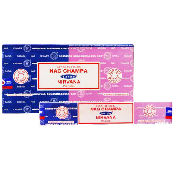 Satya Nag Champa & Nirvana Dual Incense 16gms