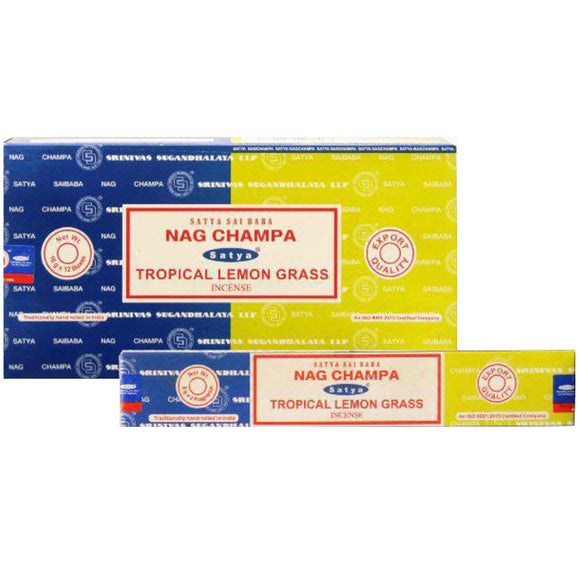 Satya Nag Champa & Tropical Lemongrass Dual Incense 16gms