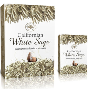 Green Tree - Californian White Sage - Backflow Incense Cones