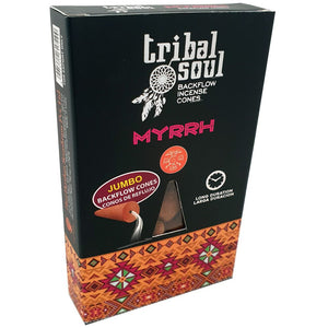 TRIBAL SOUL BACKFLOW - Myrrh Jumbo Incense Cones