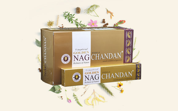 GOLDEN NAG - Chandan Incense Sticks 15gms