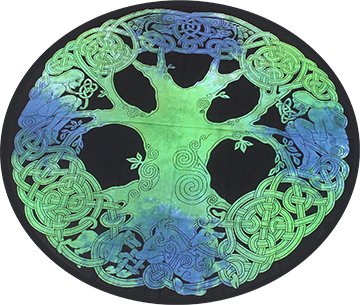 Round Tapestry - Celtic Tree